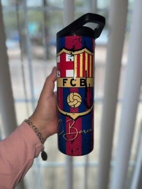 FC Barcelona Stainless Steel Water Bottle - Blue & Red